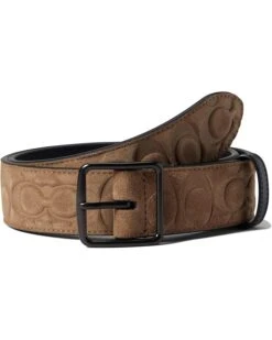 COACH 38 Mm Harness Belt In Signature Suede