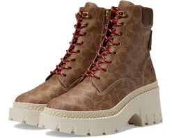 COACH Ainsely Coated Canvas Bootie