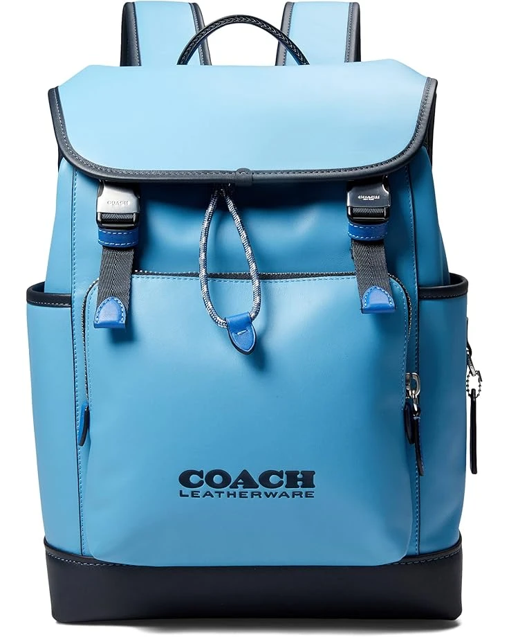 COACH League Flap Backpack Color-Block 1 COACH League Flap Backpack Color-Block