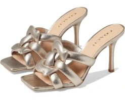 COACH Kellie Metallic Leather Sandal