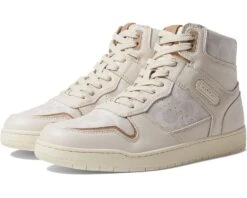 COACH High-Top Coated Canvas Sneaker