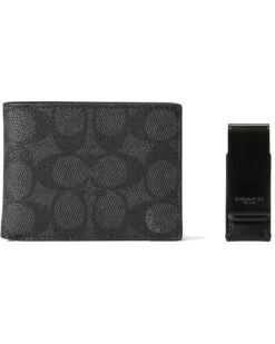 COACH Box Program Double Billfold And Money Clip