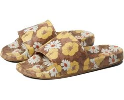 COACH Udele Sig Floral Sport Slide