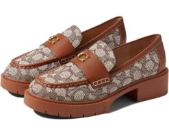 COACH Leah Textured Jacquard Loafer