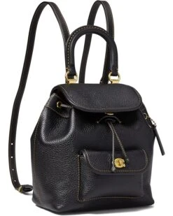 COACH Soft Pebble Leather Riya Backpack 21