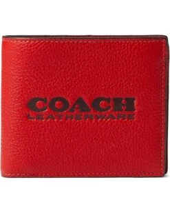 COACH 3-in-1 Wallet In Pebble Leather With Coach Leatherware Branding