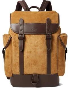 COACH Hitch Backpack In Signature Suede